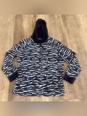 Ethika NWOT Hoodie Sweatshirt Mens XL Tiger Pop Abstract Camo Navy White NEW